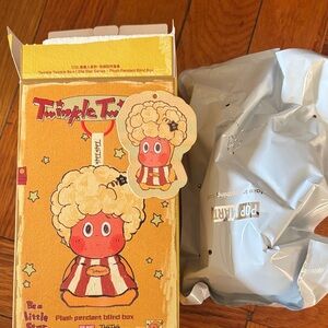 Twinkle Twinkle Plush Pendant - Red and Cream